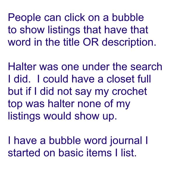 Bubble Words - Increase Exposure of Your Listing with Words People Can Filter By - Picture 3 of 7